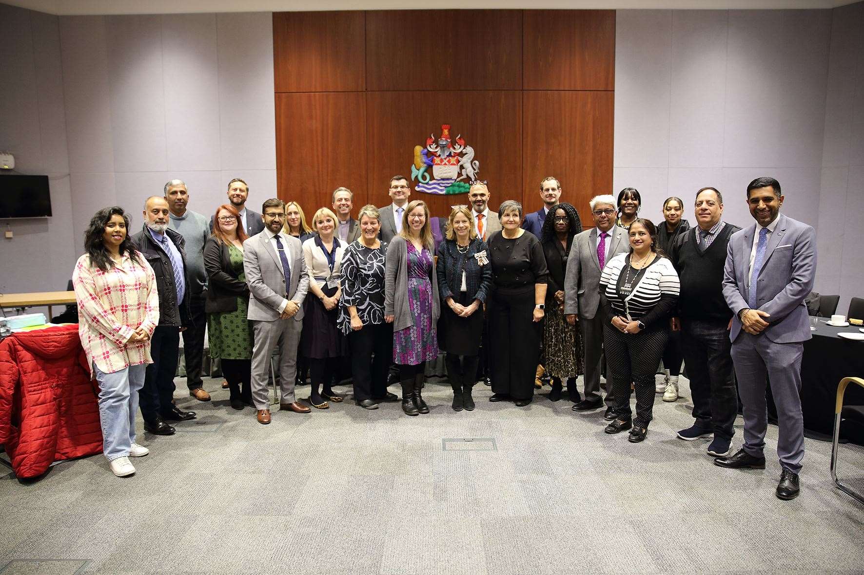 Lady Colgrain also met with community leaders from the borough