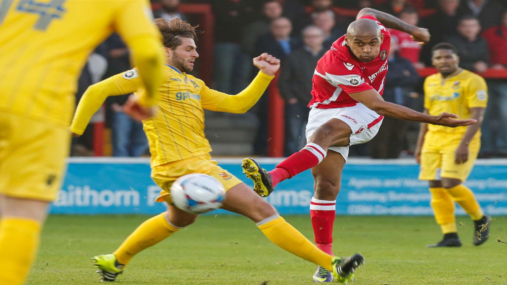 Danny Haynes scored three goals in 31 appearances for Ebbsfleet Picture: Matthew Walker