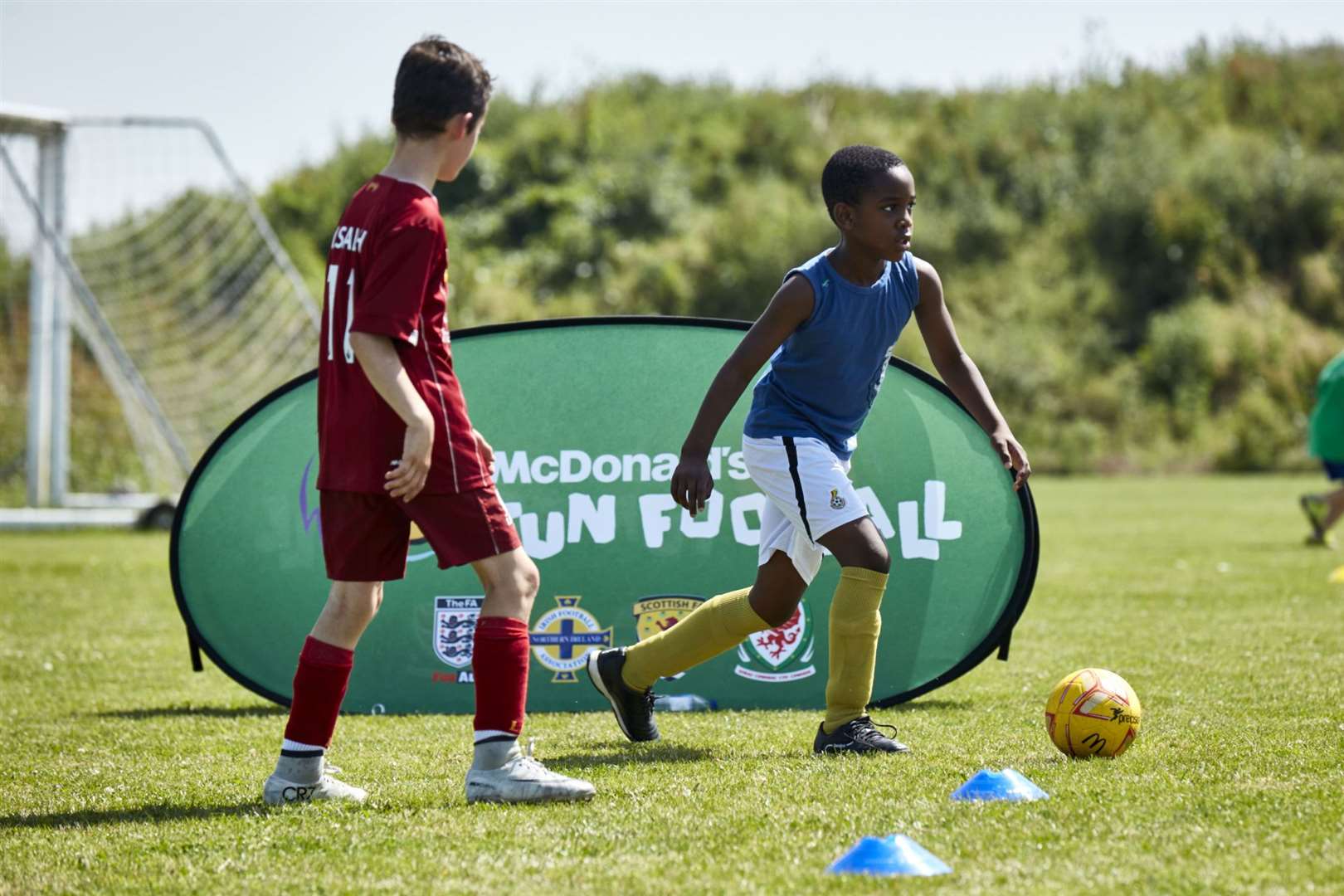 Free football sessions for children in Dartford have been running throughout April. Picture: McDonald's