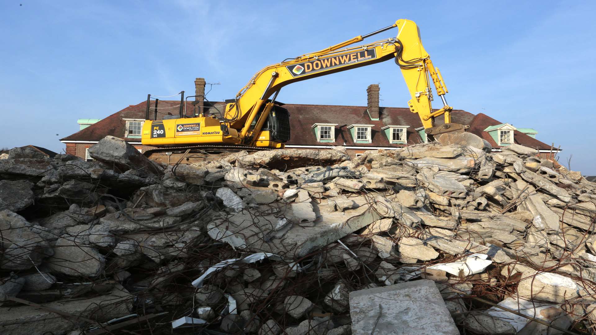 The former nurses home in Hermitage Lane, Maidstone, which is being demolished.