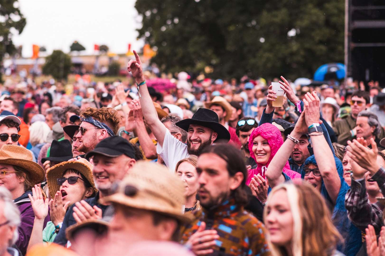 Crowds enjoying the music at the festival in Eridge Park. Picture: Caitlin Mogridge