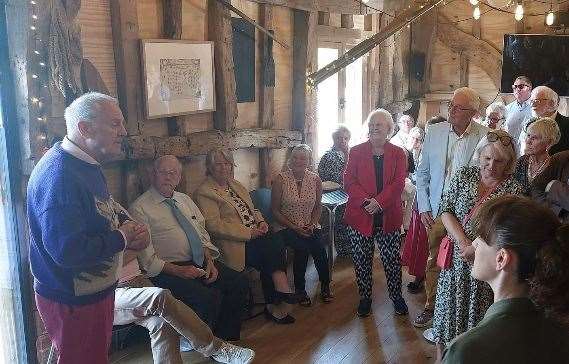 Gyles was speaking to about 40 guests from Iwade Barn in Sittingbourne. Picture: James Hunt