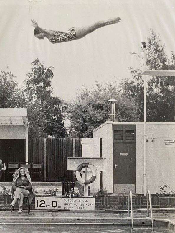 An impressive dive is captured on camera. Picture: Faversham Pools