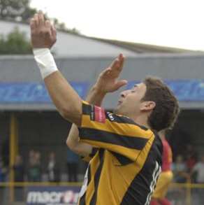 Stuart King celebrates. Picture: Gary Browne.