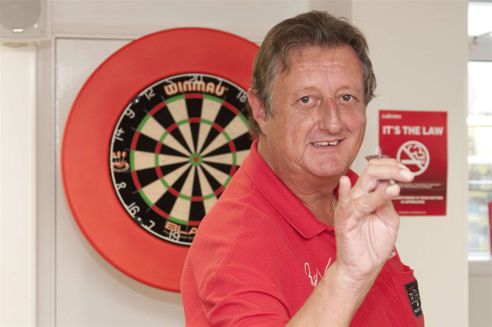 Darts legend Eric Bristow at Ladbrokes in Sheerness