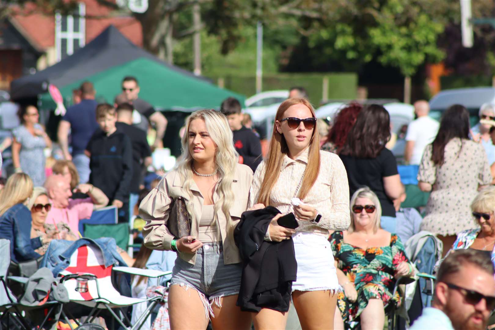 Some of the crowd at Sittingbourne's Party in the Park