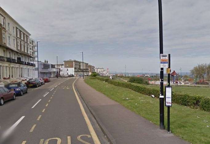 The reported assault took place in Ethelbert Crescent, Margate. Picture: Google street views (12290656)