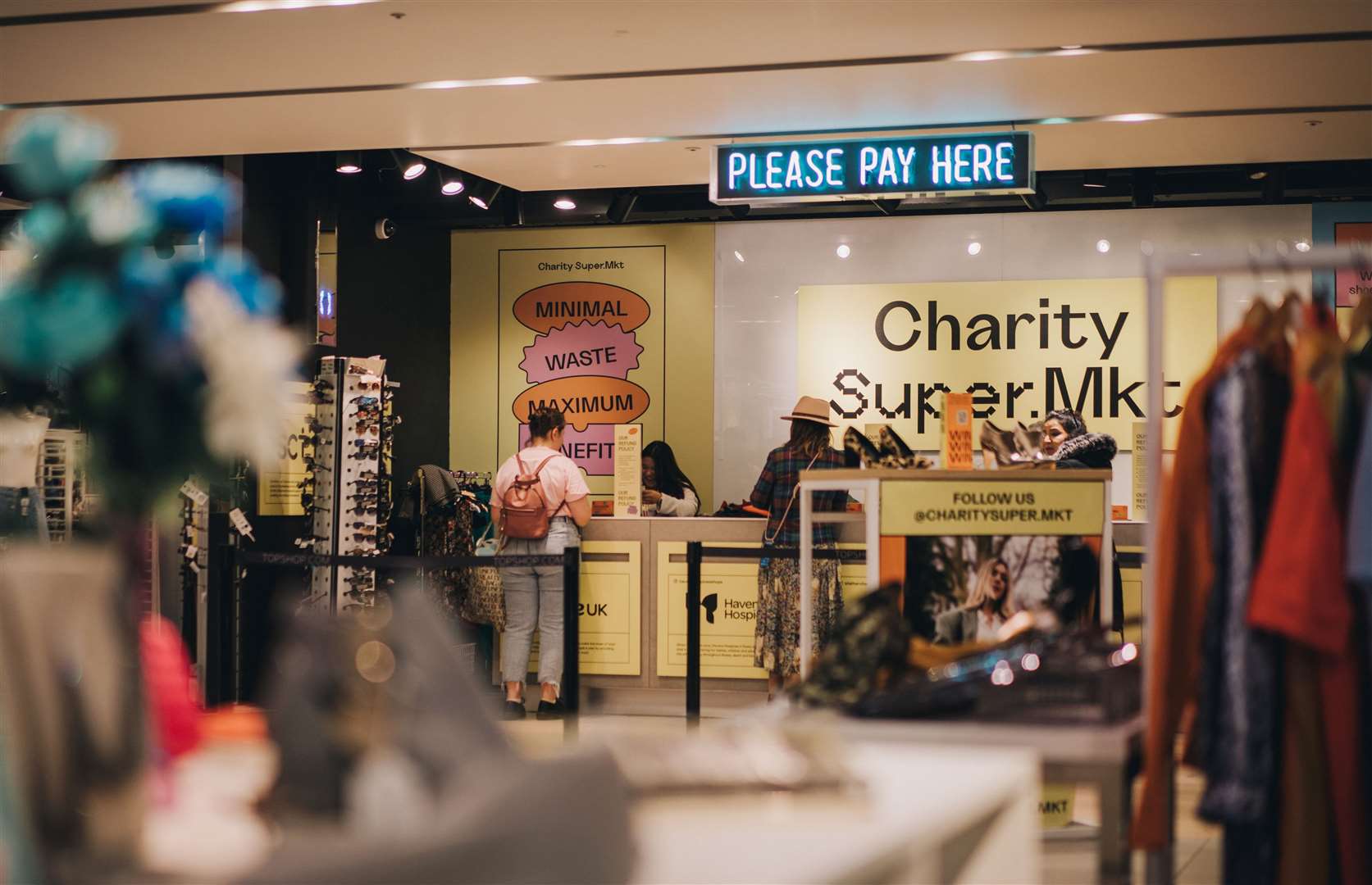 The Bluewater Topshop was later replaced by Charity Super.Mkt. Picture: Bluewater