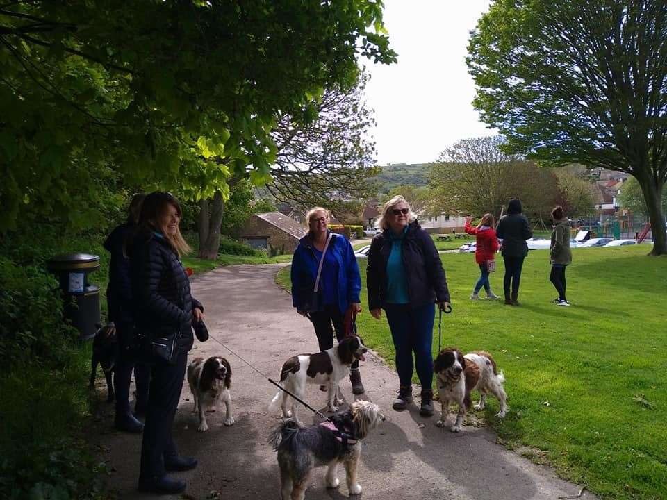 Walkers setting off in Dover. Picture: Paula Lewis