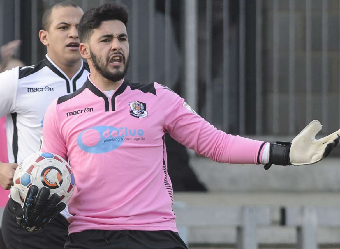 Dartford keeper Deren Ibrahim Picture: Andy Payton