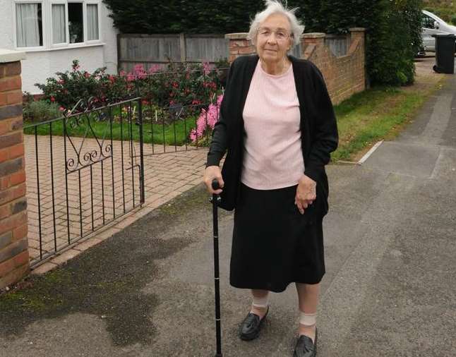 Mavis Woodger is angry about her neighbour's hedge and tree