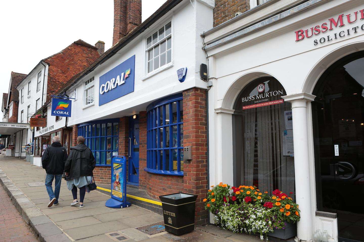 The new Coral Bookmakers in Cranbrook high street