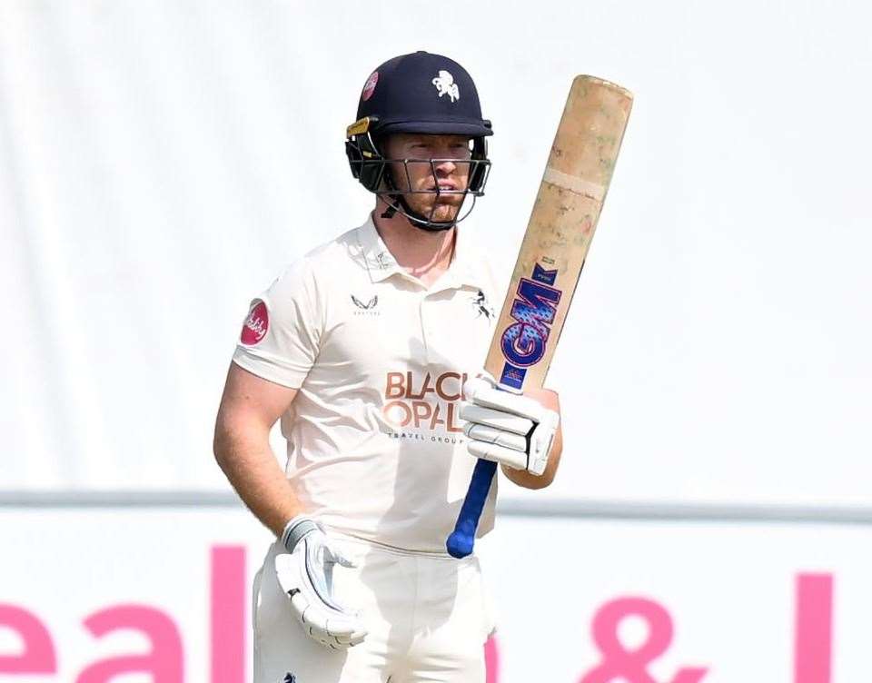 Ben Compton - scored 70 of Kent’s 156 all out on the opening day of their match at Warwickshire as his team-mates again failed with the bat. Picture: Barry Goodwin