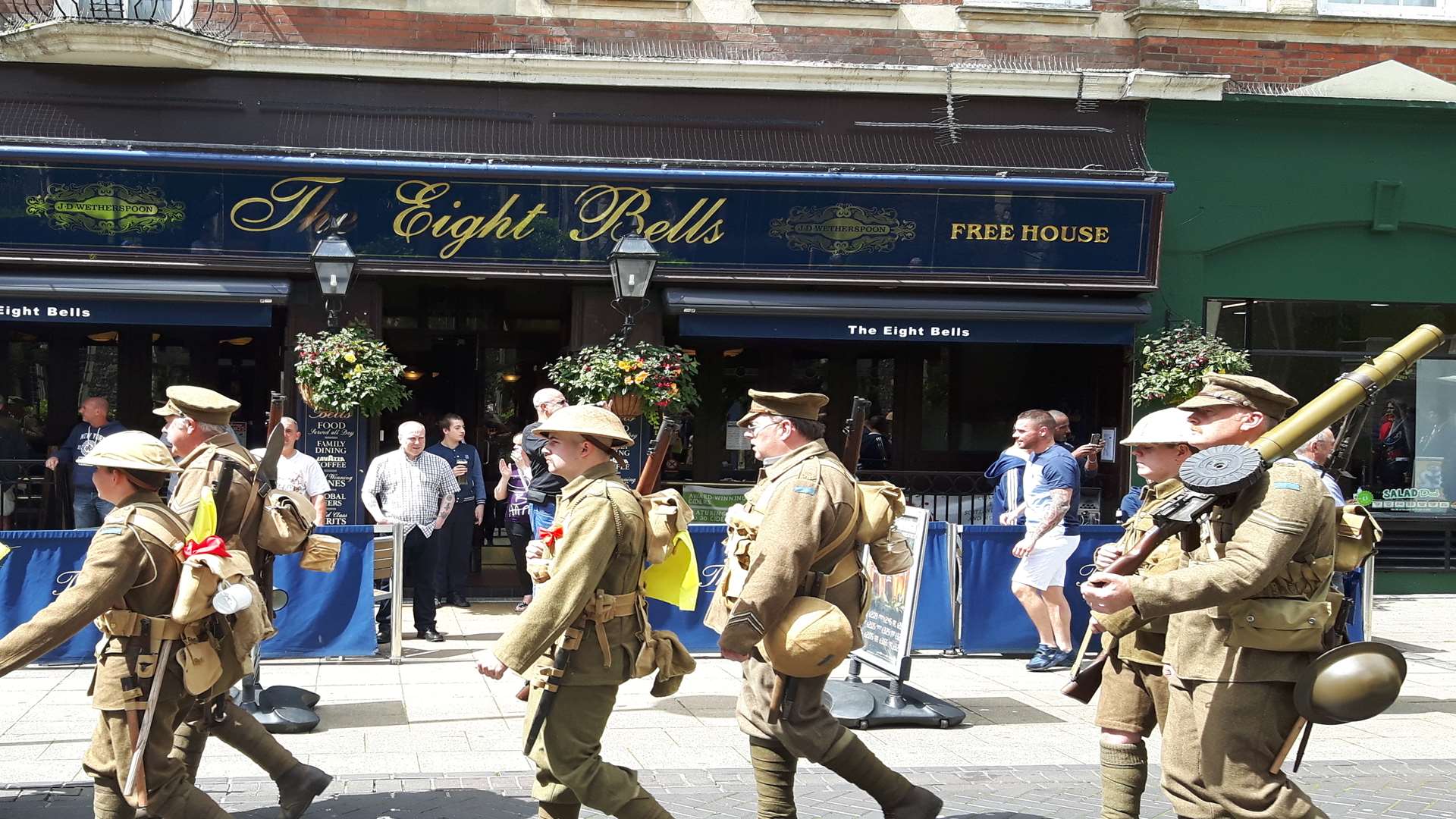 The commemorative march in Dover for the Battle of the Somme.