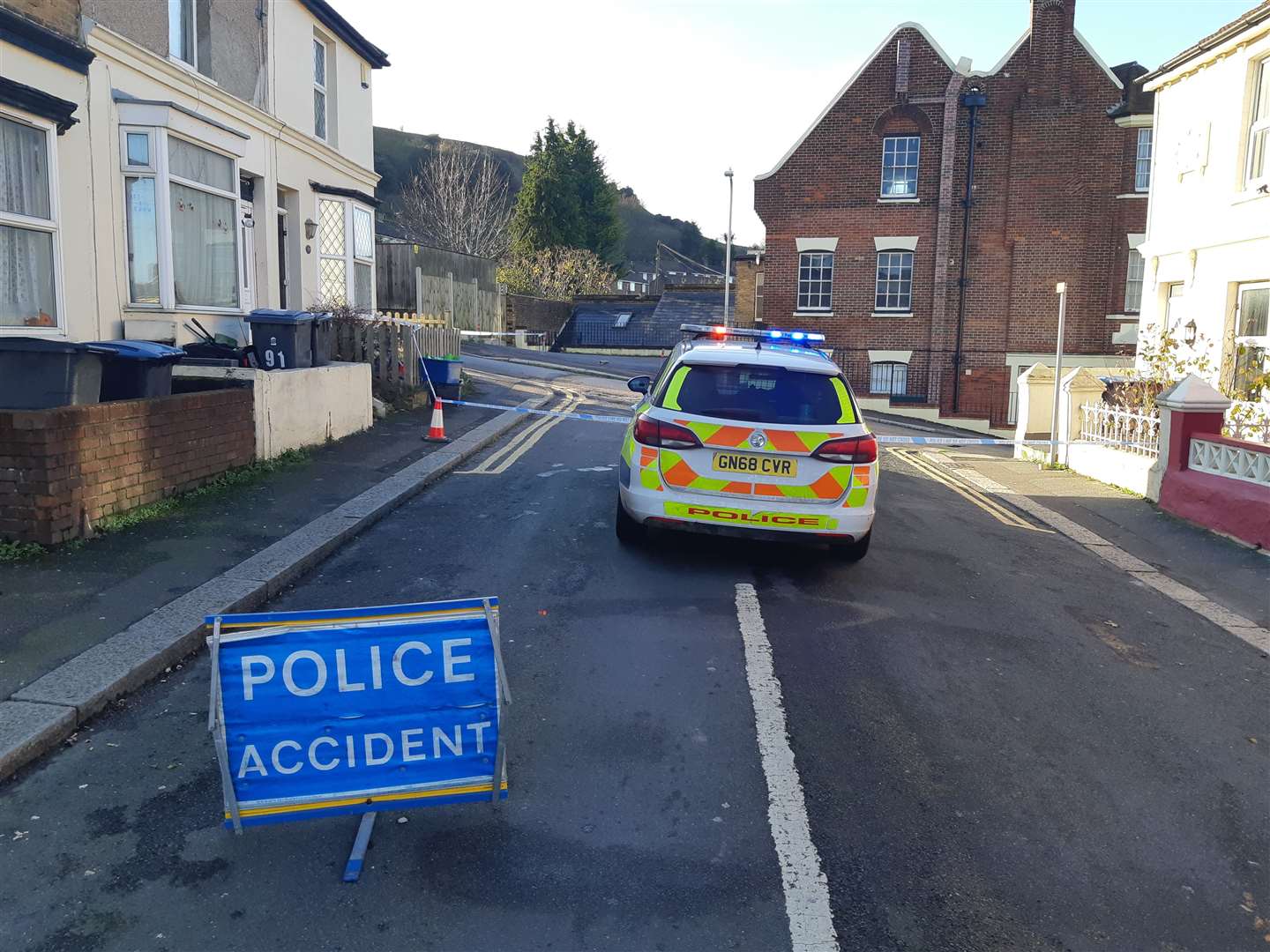 Police closed the road for several hours