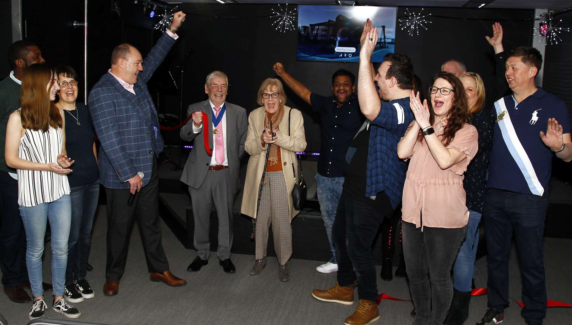 Deputy mayor Cllr Wendy Hinder and Cllr Bob Hinder officially open Liberty Church Maidstone. Picture: Sean Aidan