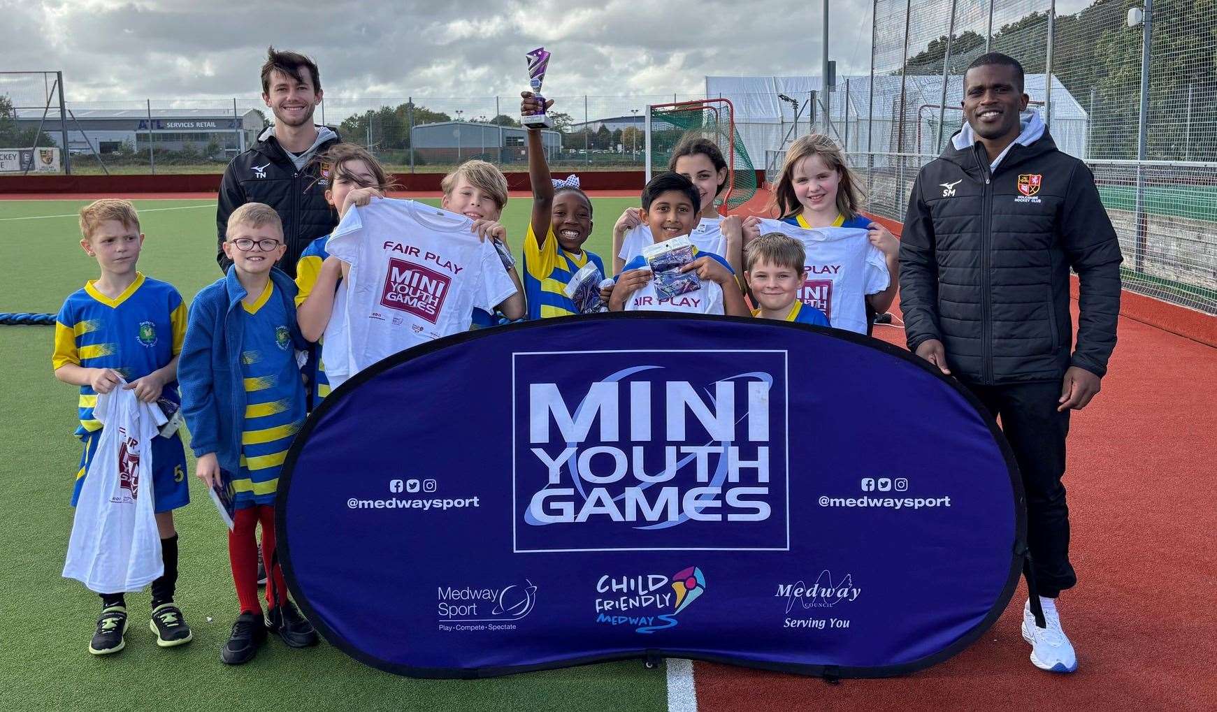 Swingate School won the Oliver Slack Fair Play award at the Medway Mini Youth Games Hockey Champions Series