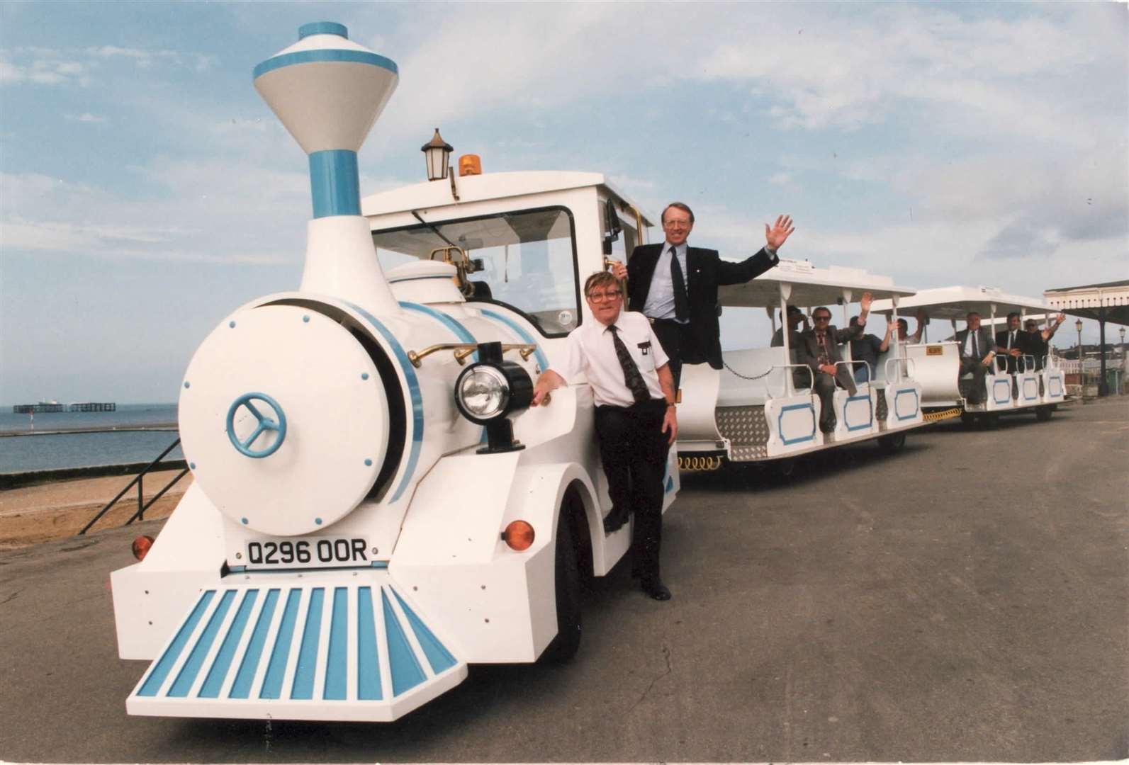 Train rides along Margate beach in 1993