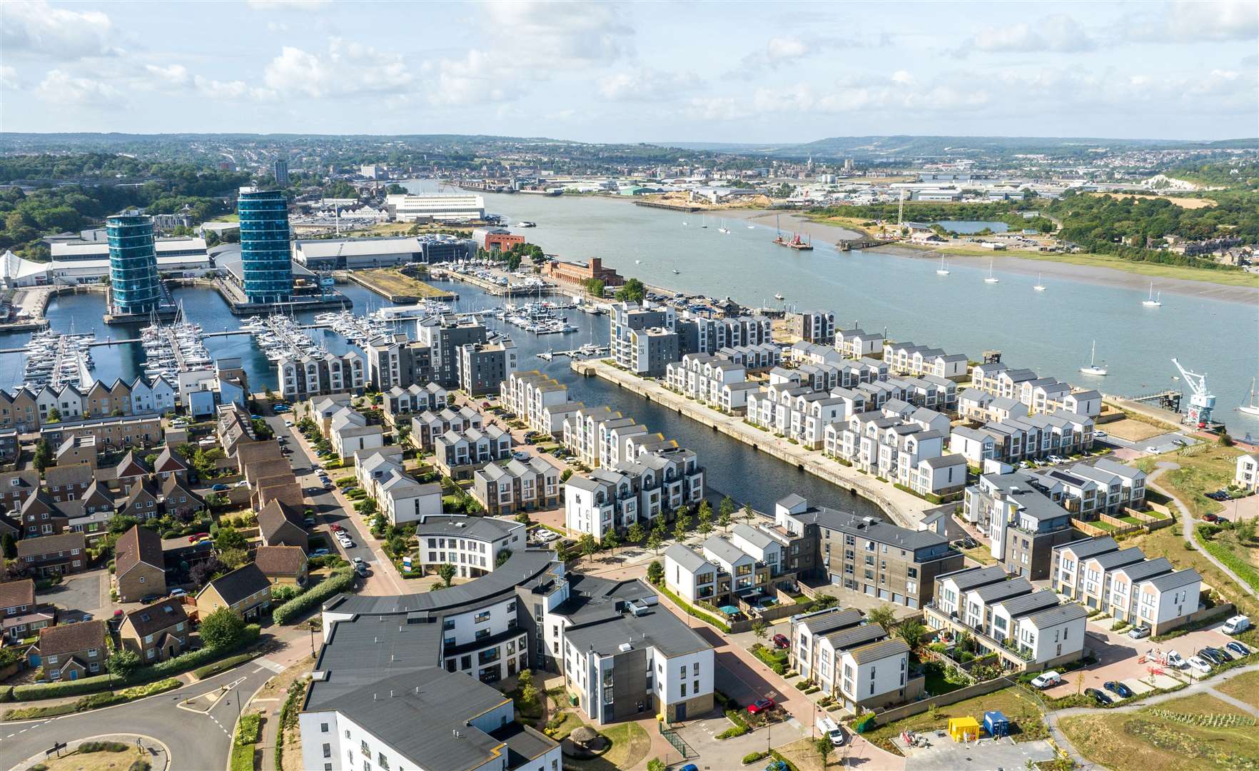 The transformation of parts of Medway should be recognised - such as the transformation of St Mary’s Island. Picture: Vistry Group