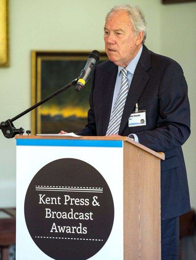 Mr Sissons was the first presenter at the Kent Press and Broadcast Awards. Picture: Maxim PR (18300872)