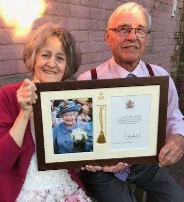 Diamond couple – Terry and Margaret Saunders on their 60th wedding anniversary