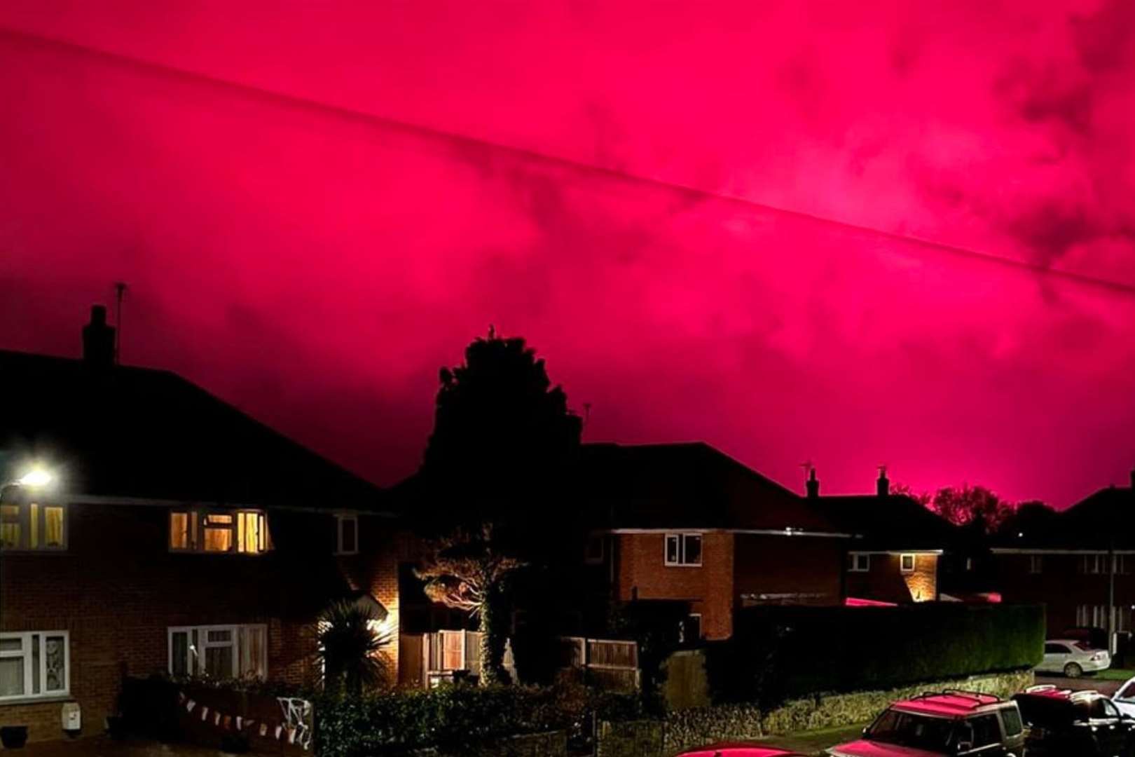 Michelle Garrett saw the sky from her home in Birchington. Picture: Michelle Garrett