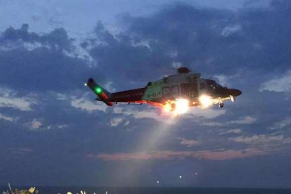 Coastguard helicopters searching for boats. Pic by @DadswellToby