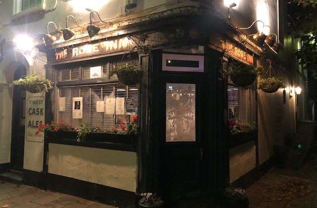 The lights were on and The Rose Inn, on Mortimer Street in Herne Bay, was definitely open for business. Now under new management, the pub does at least stick to its opening hours consistently.