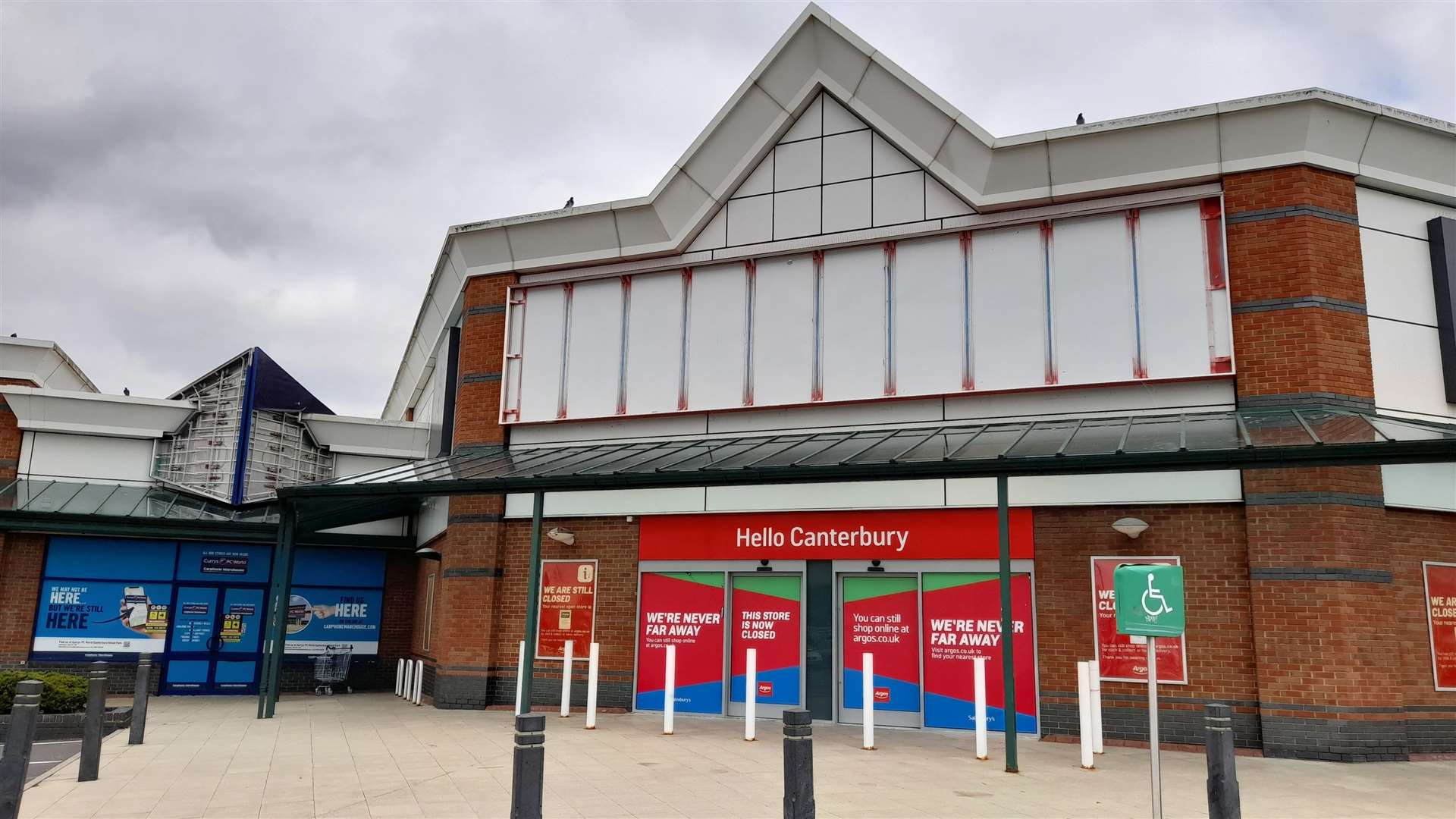 The former Argos in Wicheap is vacant, along with the neighbouring old Carphone Warehouse