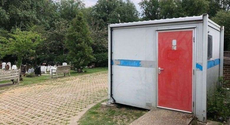 The toilet block at Halfway Cemetery on Sheppey has been removed. Picture: Mike Whiting