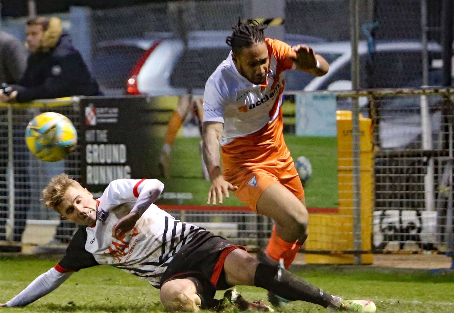 Tyrell Richardson-Brown of Erith & Belvedere was among their scorers. Picture: Paul Willmott