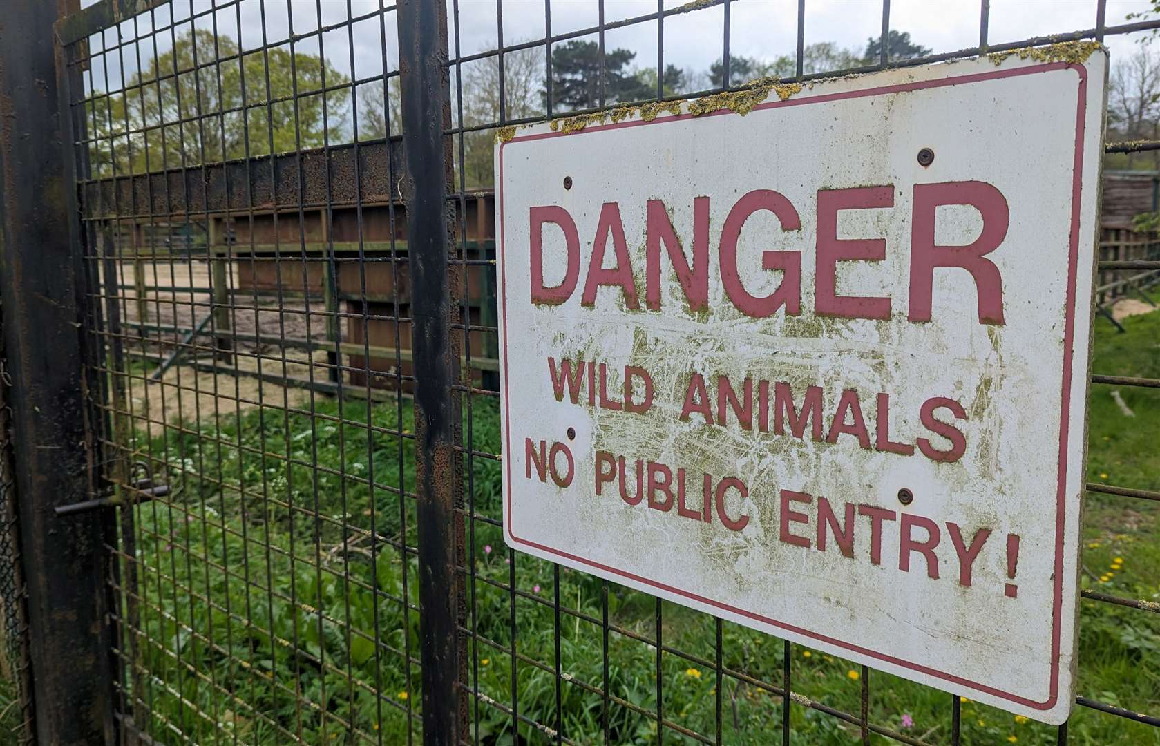 A rather self-explanatory warning sign for those on the footpath