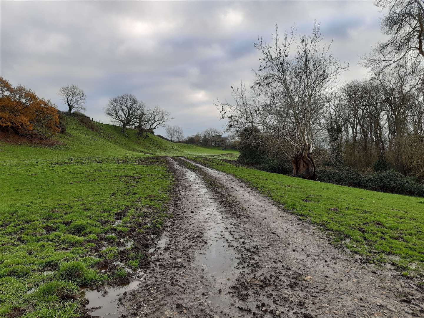 The track leading towards the chapel used by Elizabeth Barton 500 years ago