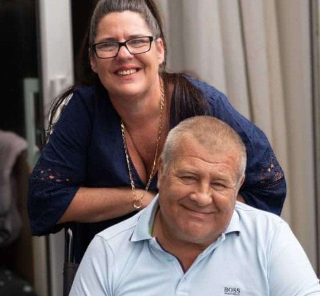 Terry Burrell with his devoted wife Lorraine