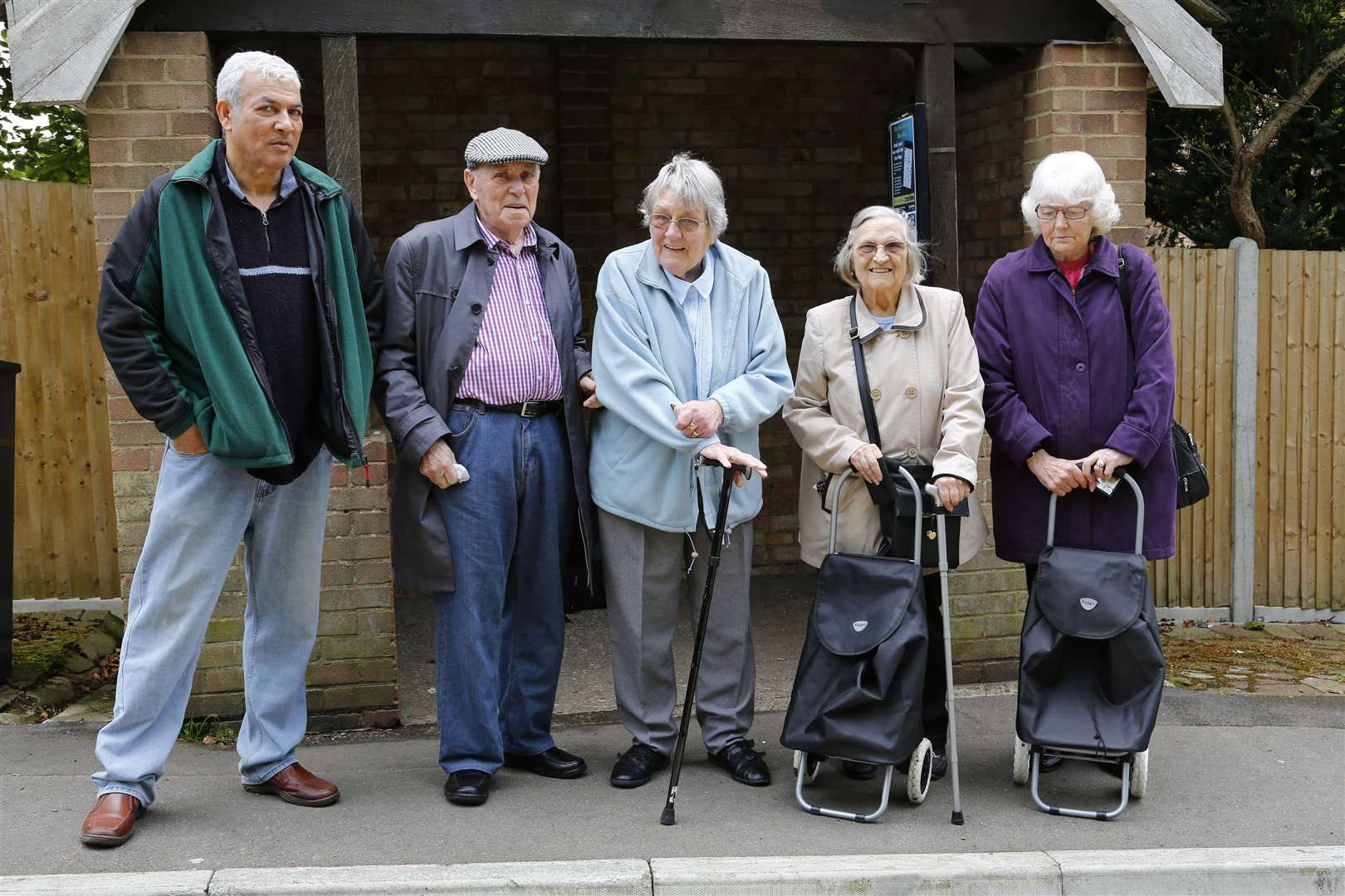 Nick Harwood, Mark Daust, Jeane Whittaker, Esme Robinson and Pauline Jones