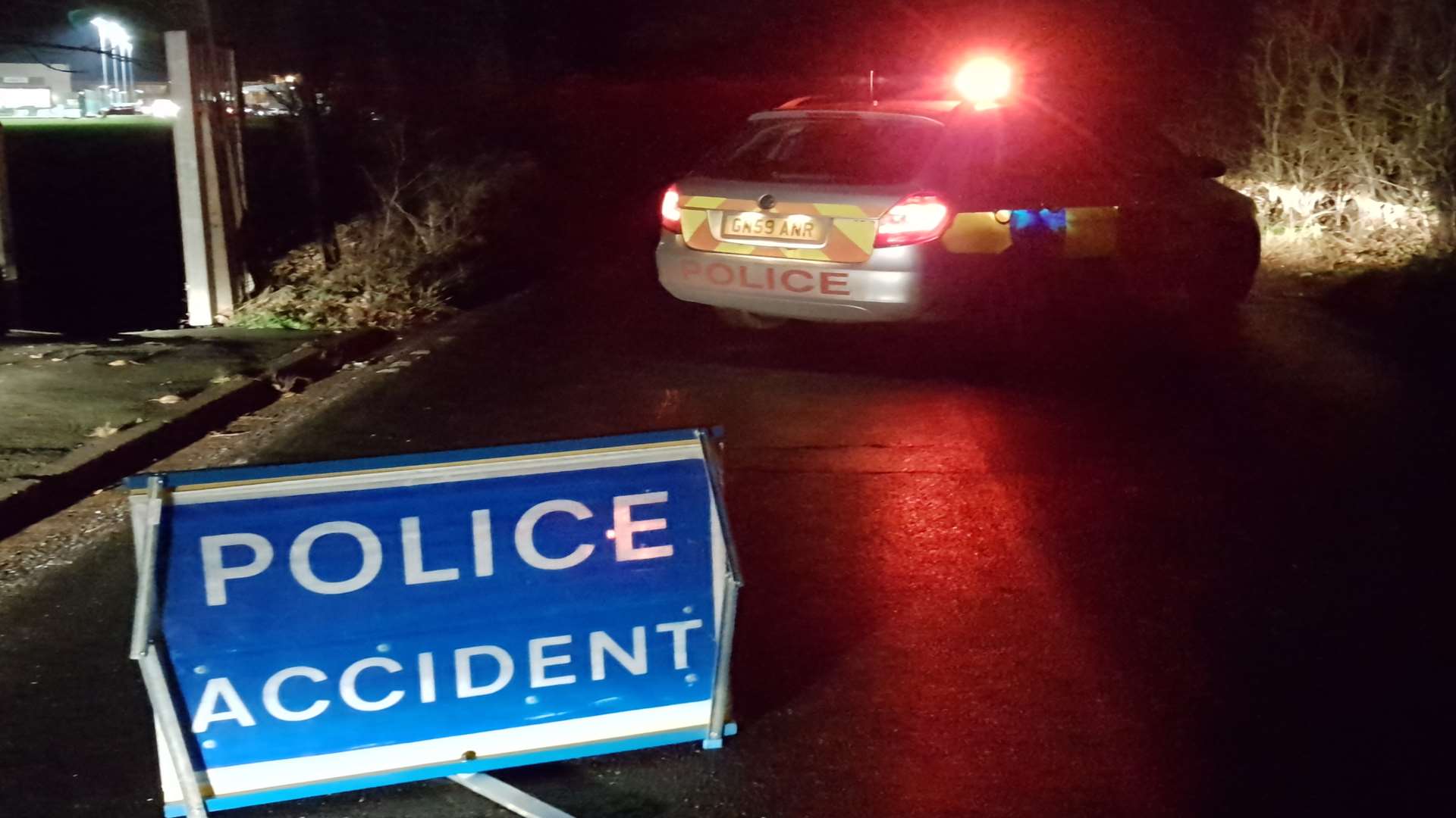 Bullockstone Road was closed by police.