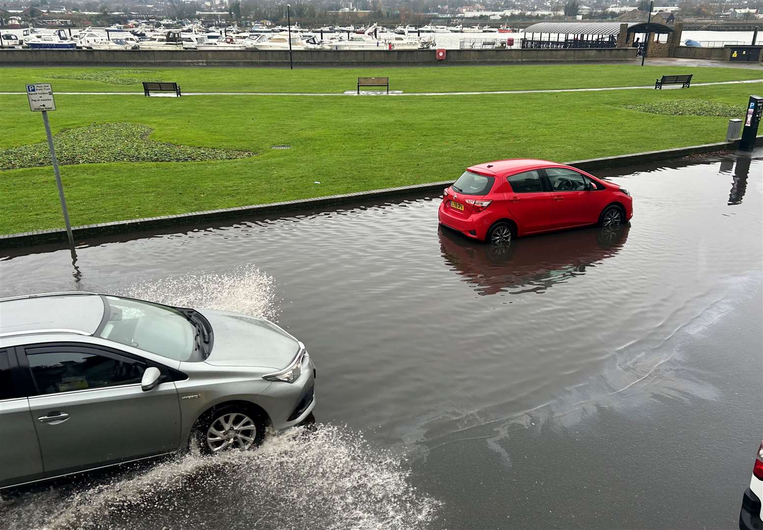 The Esplanade at Rochester has flooded