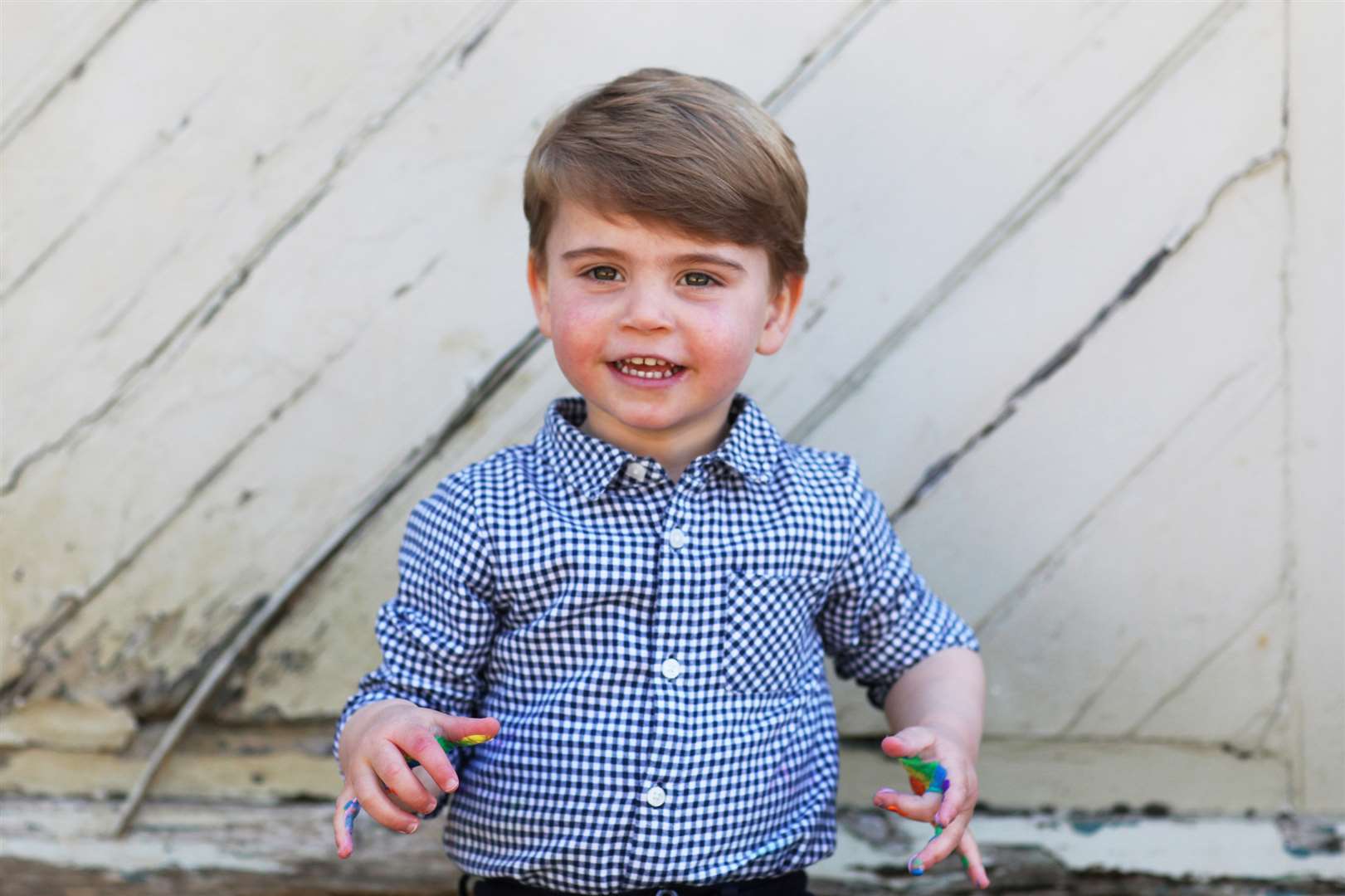 Louis was photographed by Kate for his second birthday (Duchess of Cambridge/PA)