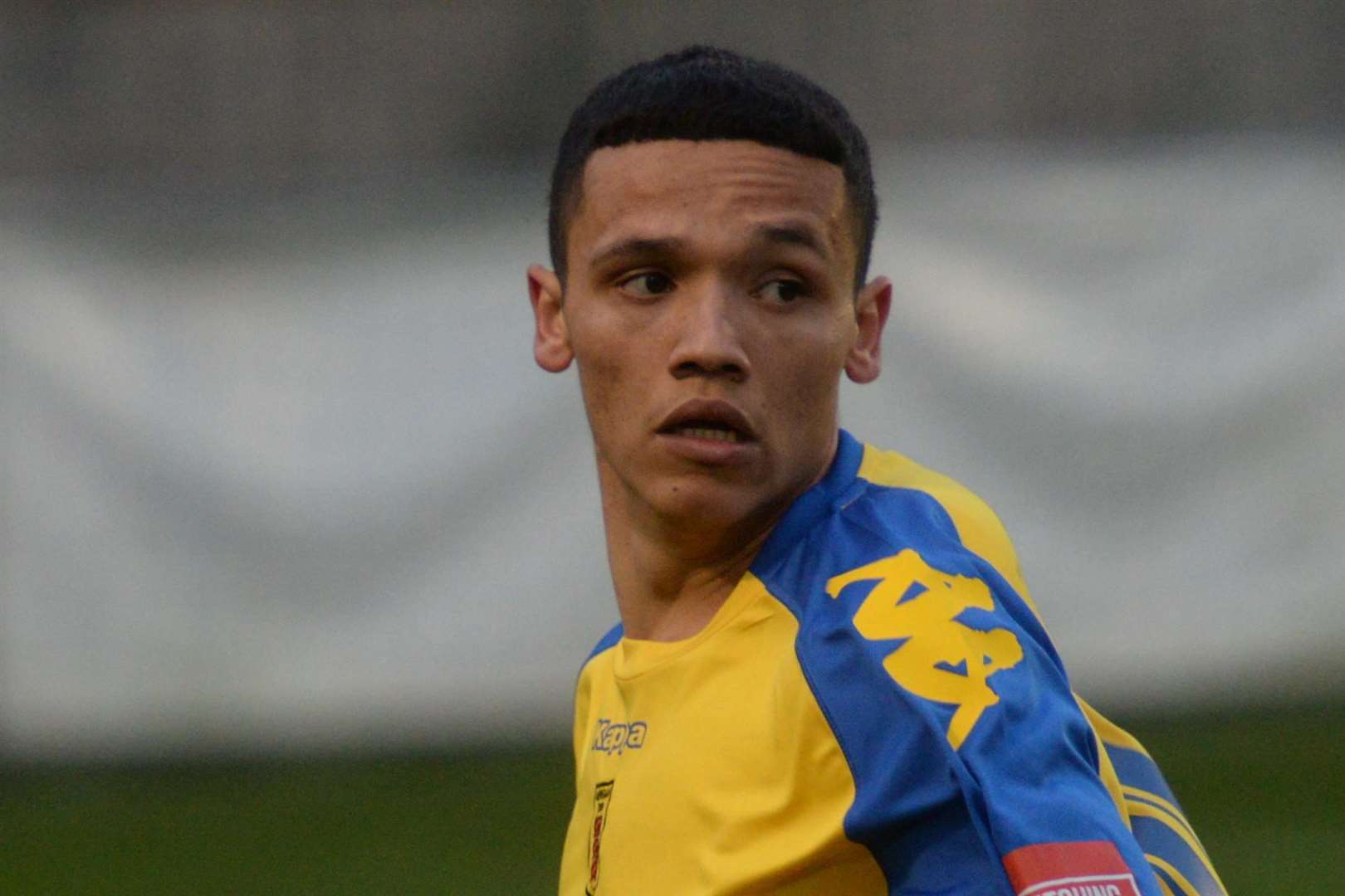 Substitute Eddie Allsopp was sent off for Herne Bay. Picture: Chris Davey