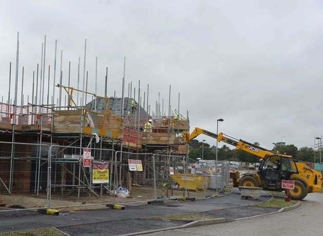 House building. Stock image