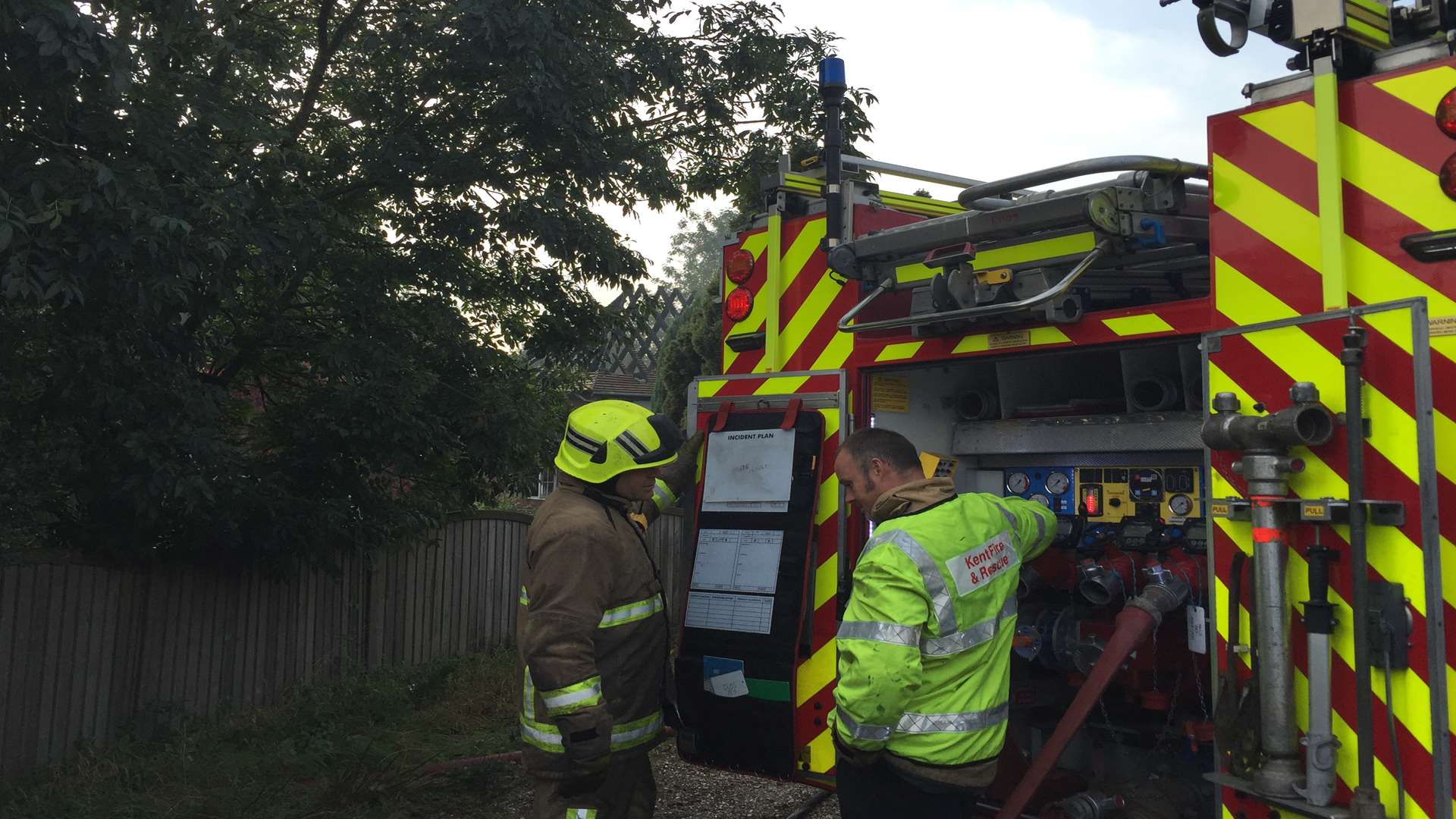 Firefighters tackled the blaze. Stock image