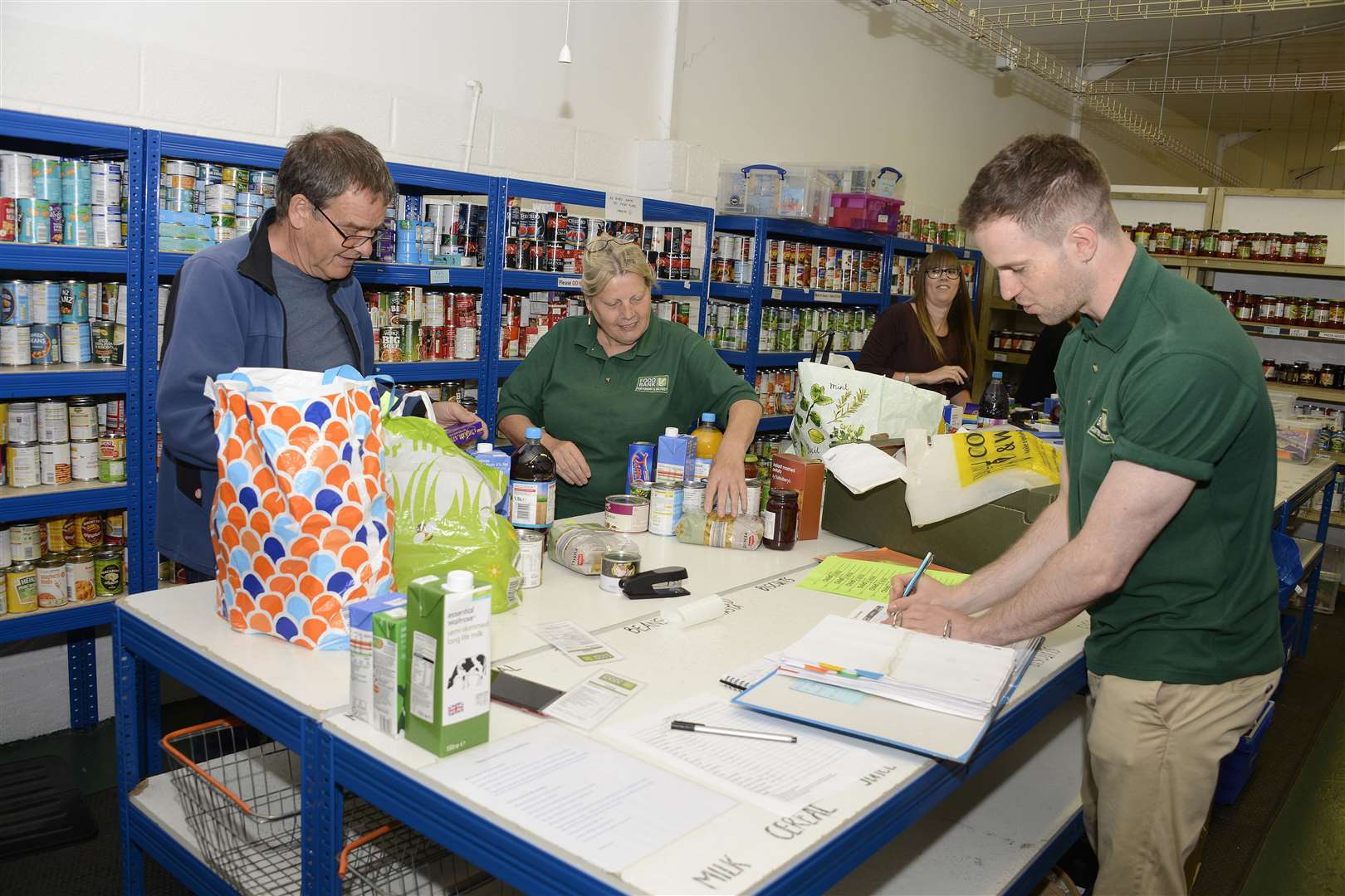 The use of foodbanks has increased