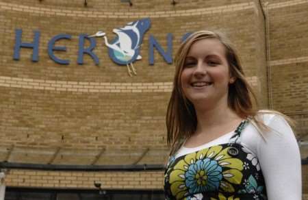 Lifeguard Sophie Sharratt at the Herons Pool, Herne Bay. Picture:Chris Davey