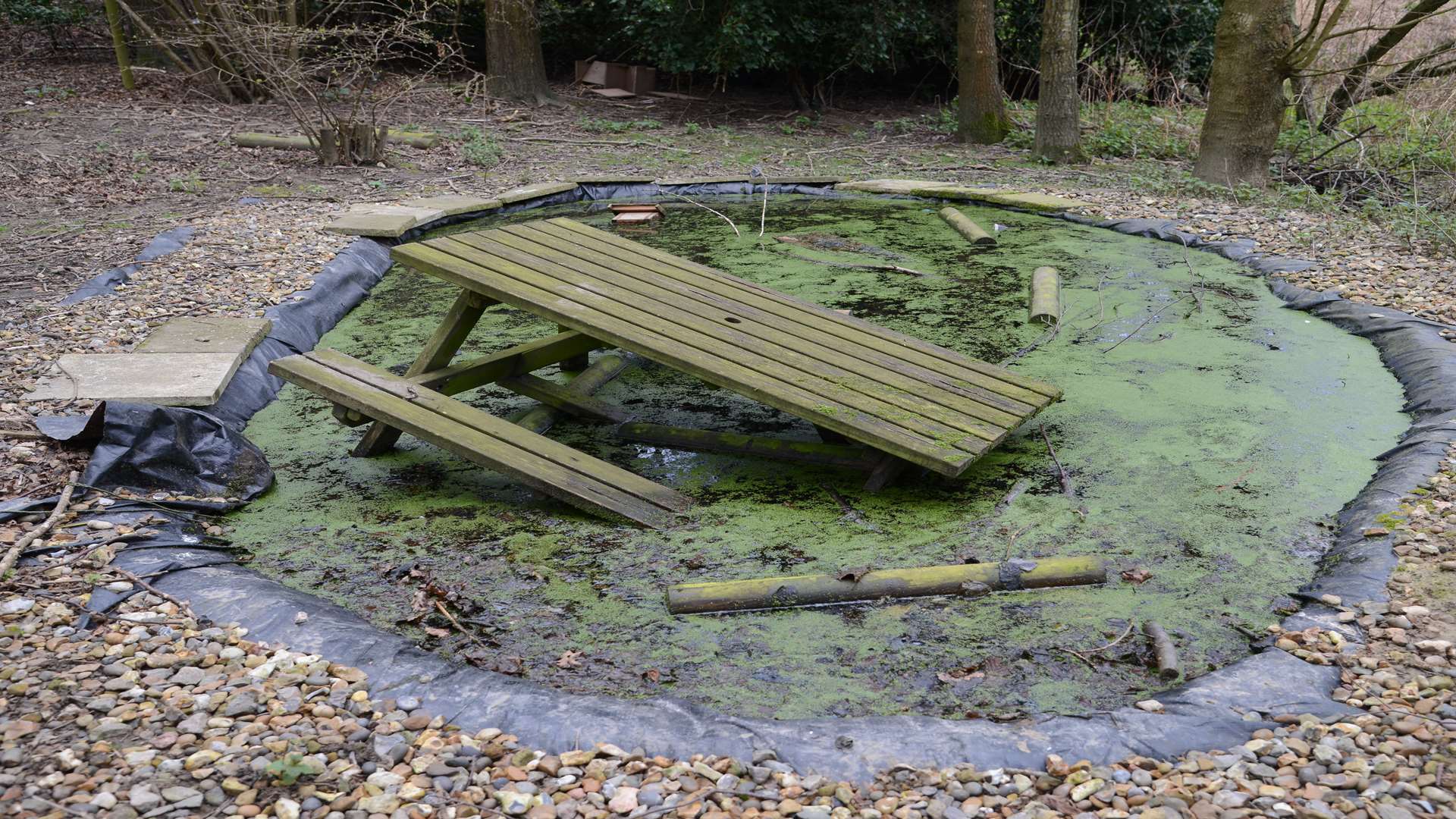 The children had worked hard to created the nature garden - later destroyed