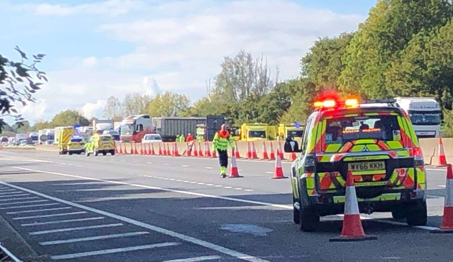 The aftermath of the crash in October 2020 for which Nigel Butler has been jailed for 27 months after admitting causing death by driving carelessly