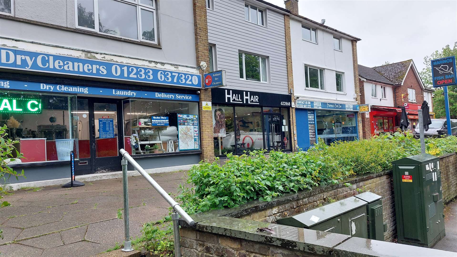 The layby in Faversham Road is shared by buses and customers wanting to use Savers Newsagents, Marino’s Fish Bar, Hall Hair and Ashford Dry Cleaners