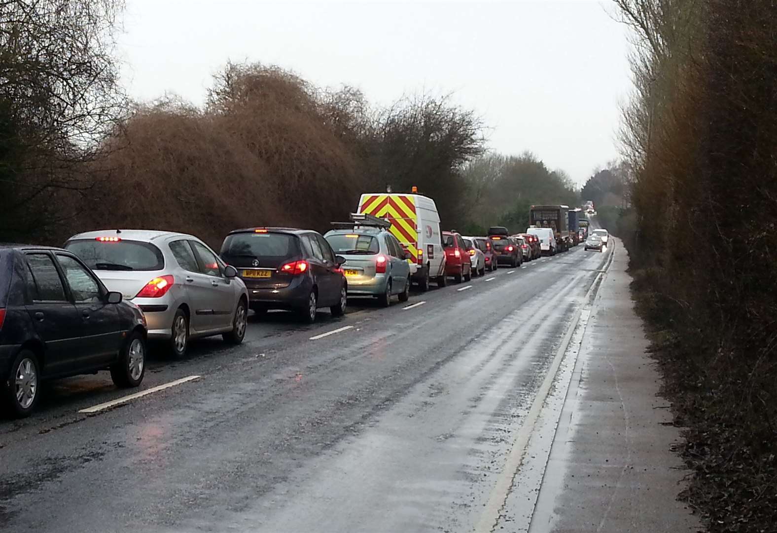 Frazer Higgins, from Margate, reversed his flatbed truck into two police vehicles after failing to stop on the A2 London Road in Faversham. Stock image