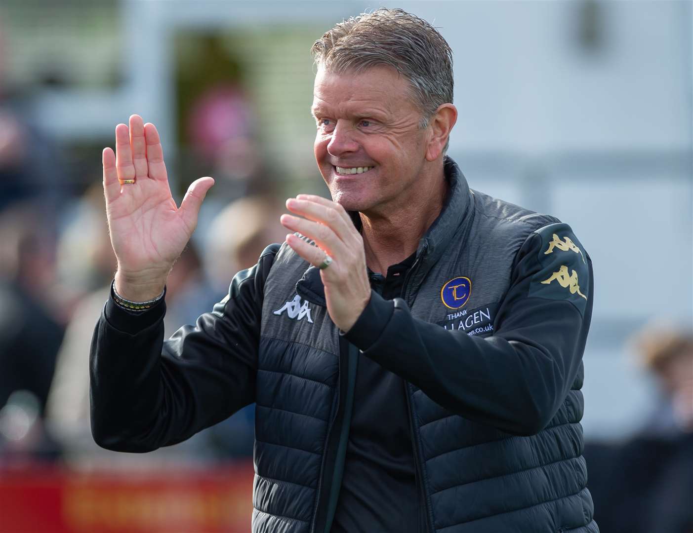 Faversham Town manager Tommy Warrilow. Picture: Ian Scammell