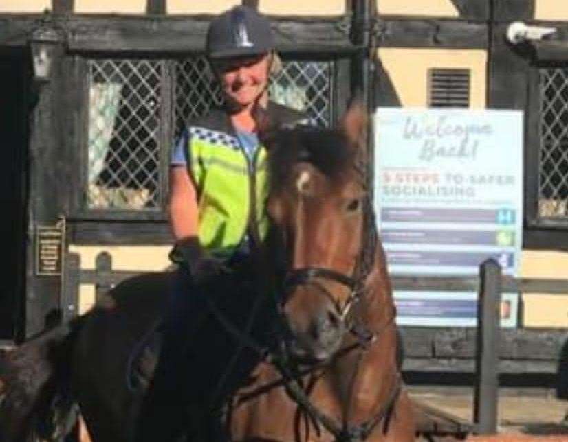 Jennie Banwell wand her horse Brogan. Picture: Joan Tinson