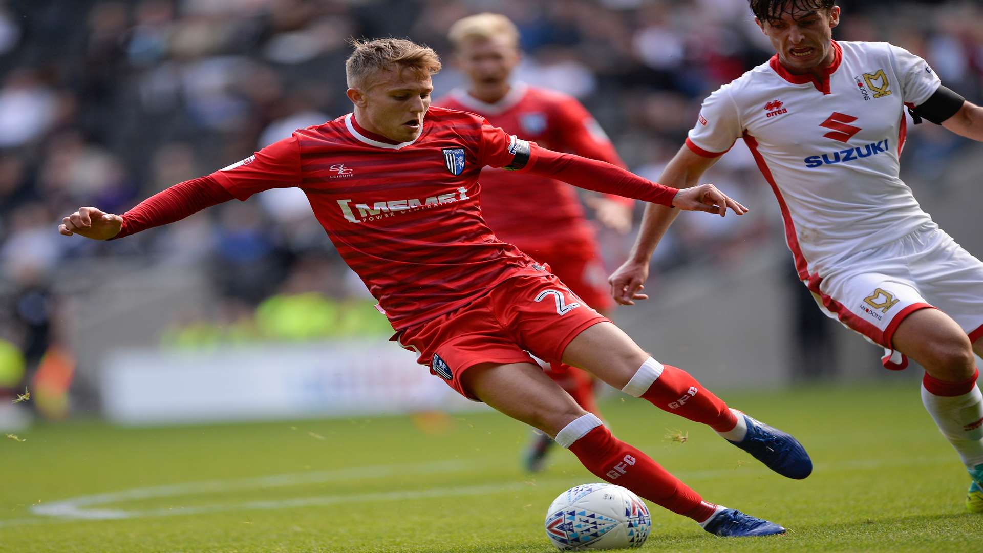 Gillingham's Liam Nash at MK Dons Picture: Ady Kerry